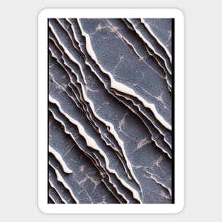 Stylized Granite Stone Pattern Texture #6 Sticker